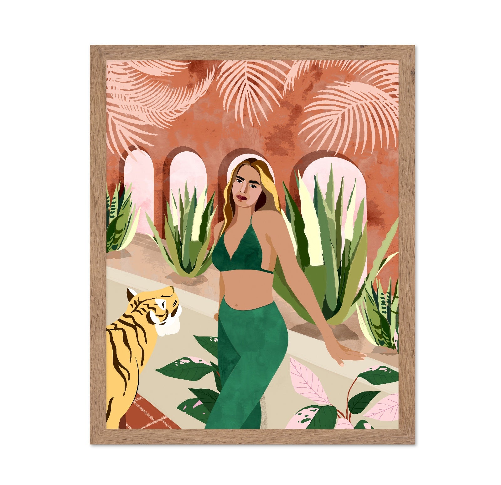 Desert Courtyard Woman