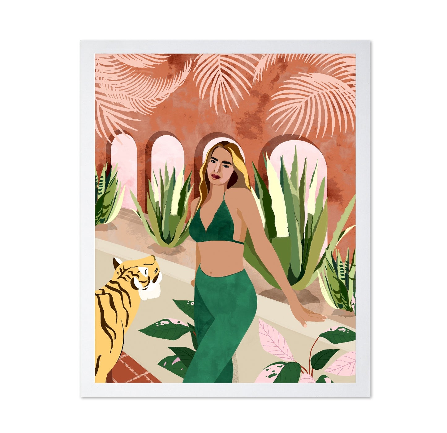 Desert Courtyard Woman