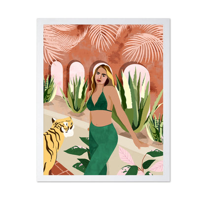 Desert Courtyard Woman