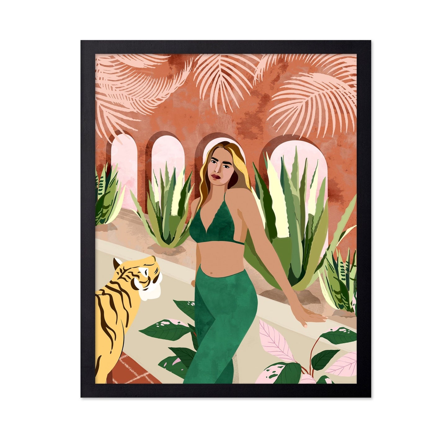 Desert Courtyard Woman