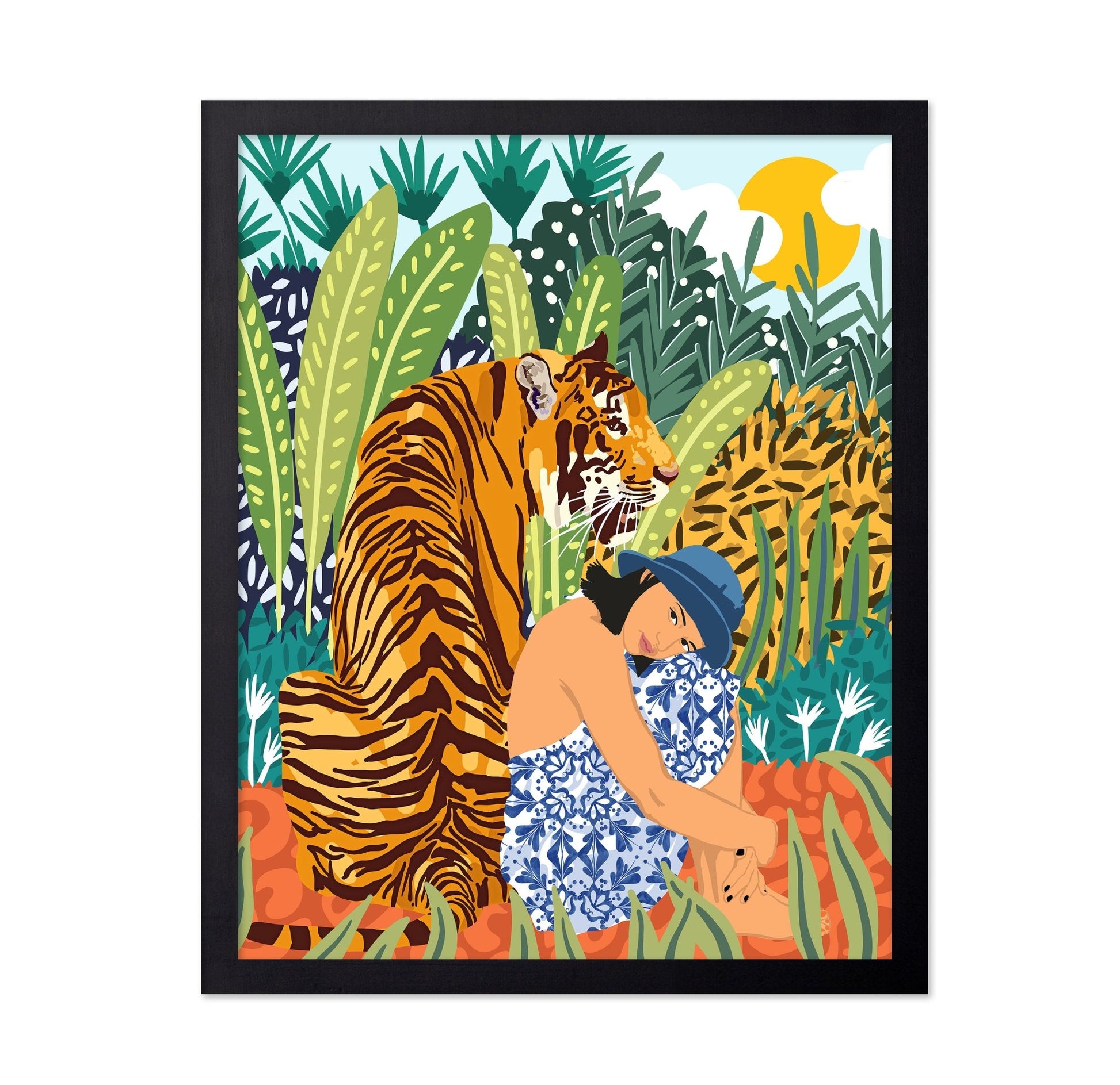 Woman Tiger Jungle