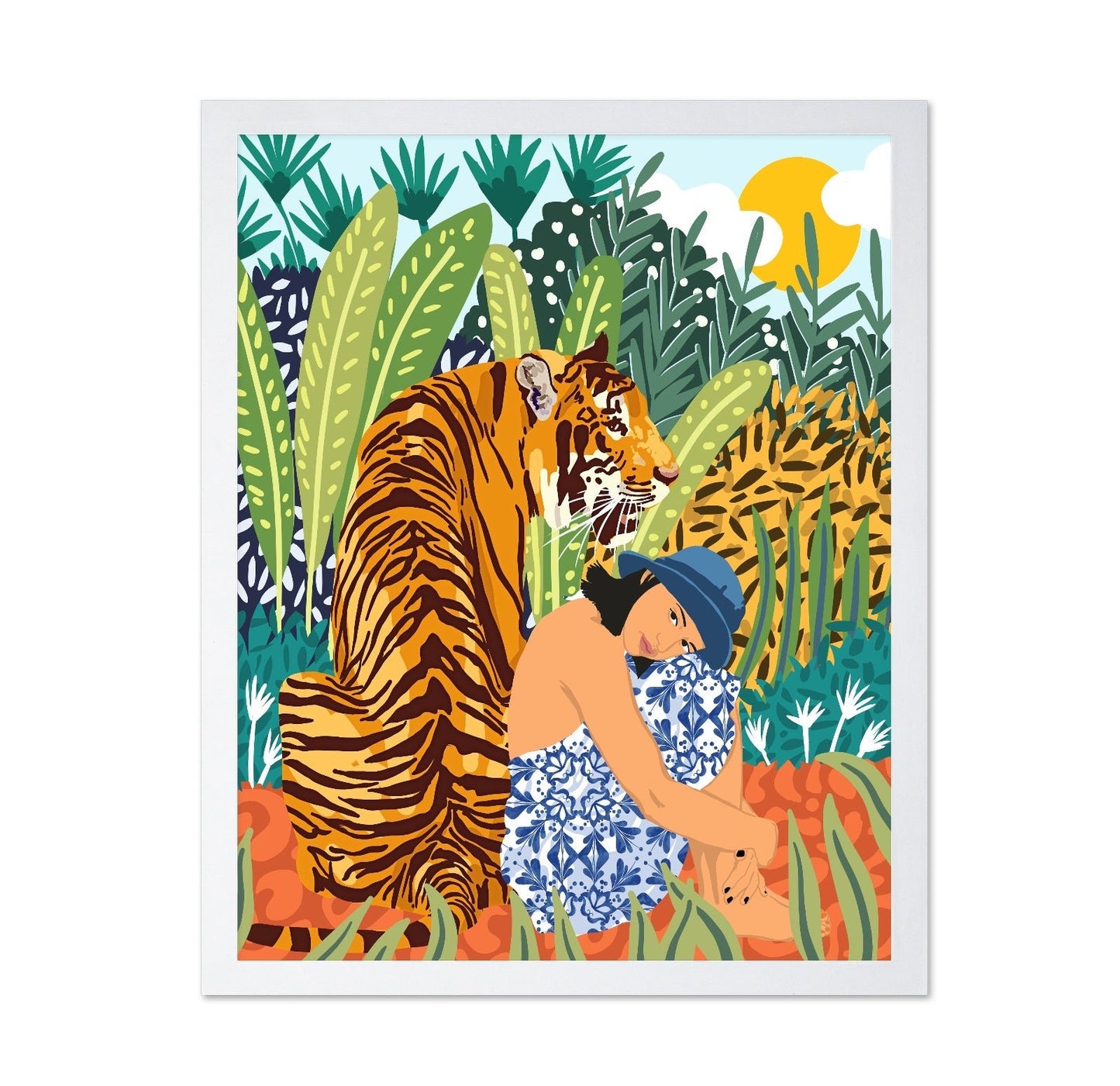 Woman Tiger Jungle