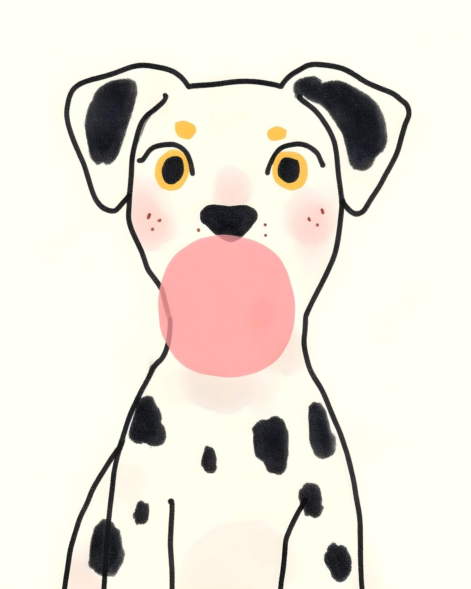 Dalmatian Bubble Gum No2