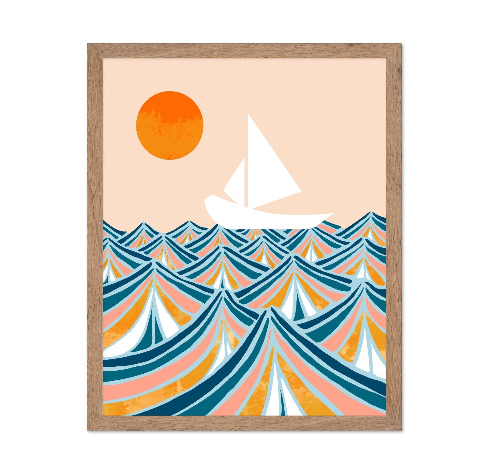 Sunset Sail Waves