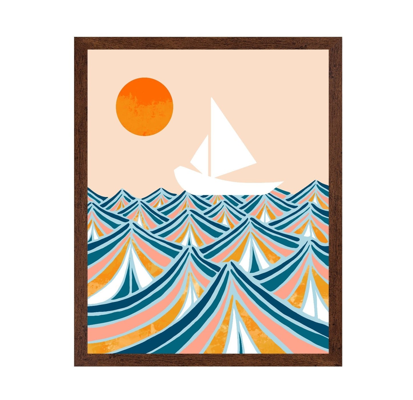 Sunset Sail Waves