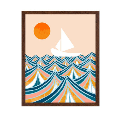 Sunset Sail Waves