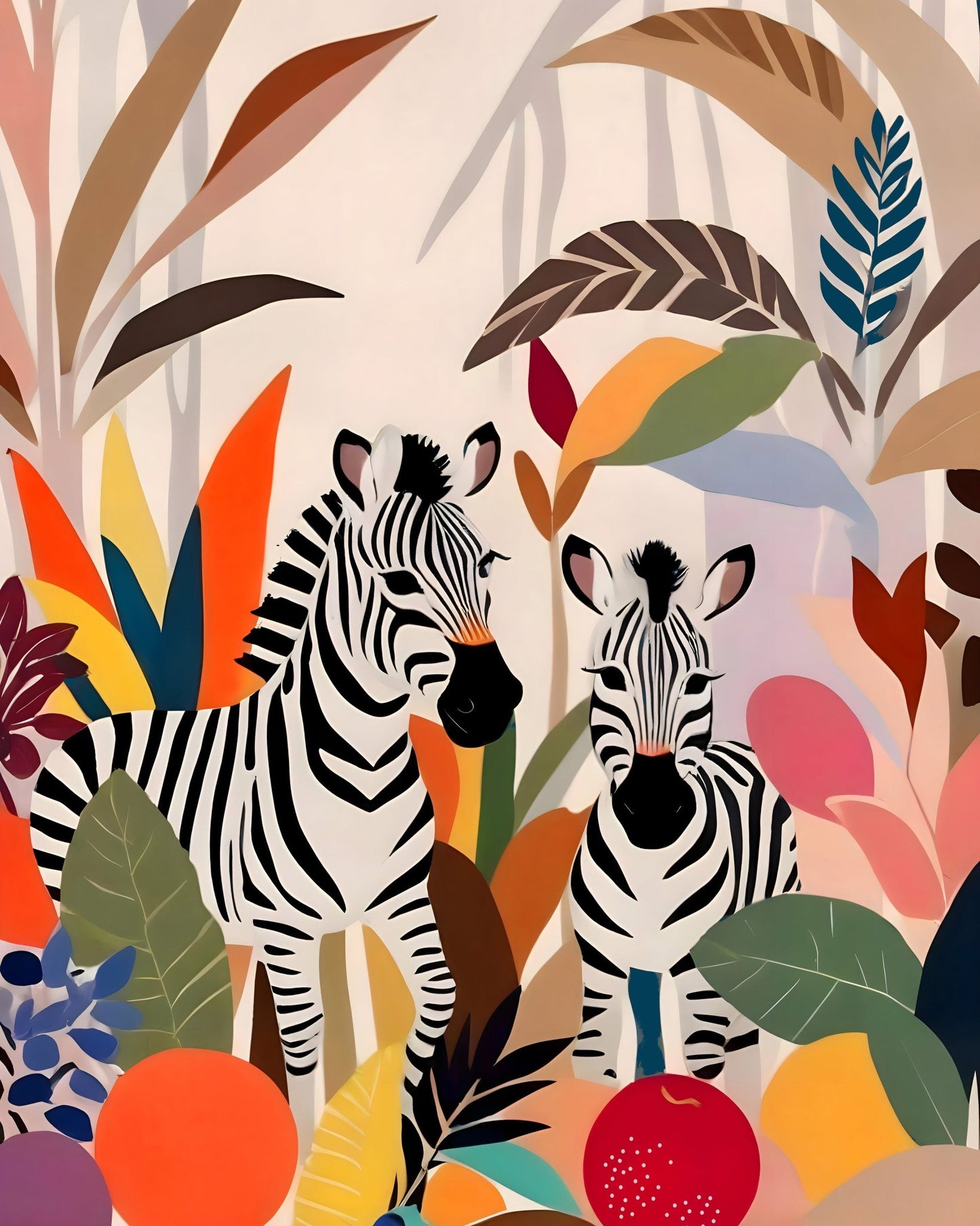 Tropical Zebra Pair