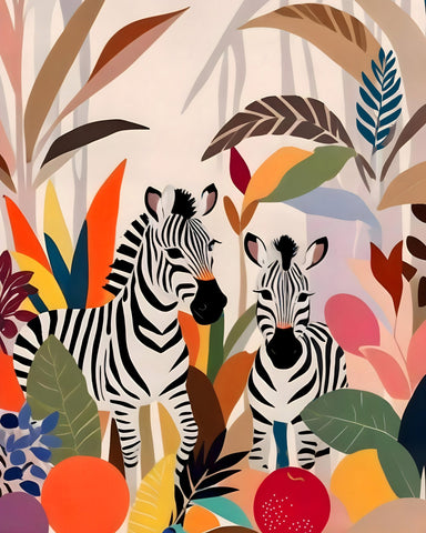 Tropical Zebra Pair
