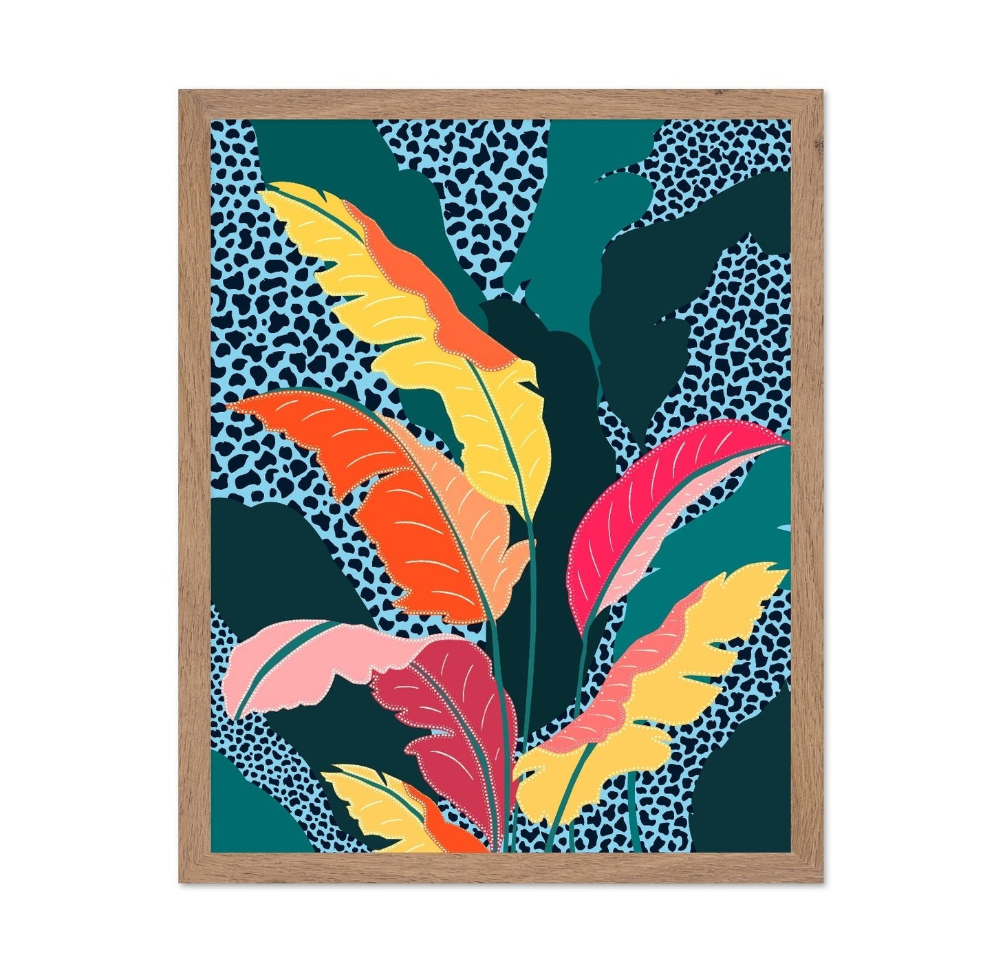 Tropical Leopard Leaves
