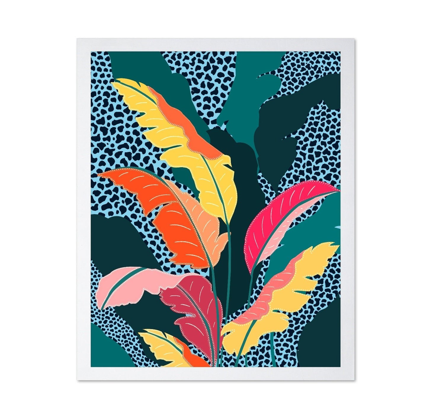 Tropical Leopard Leaves