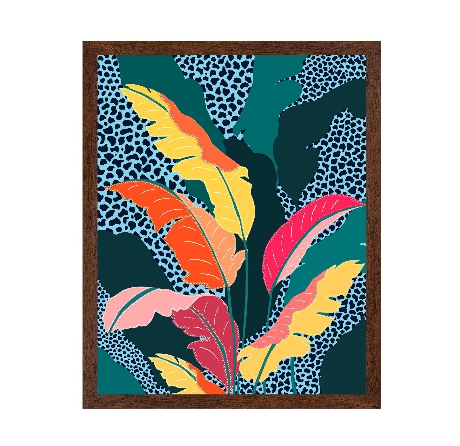 Tropical Leopard Leaves