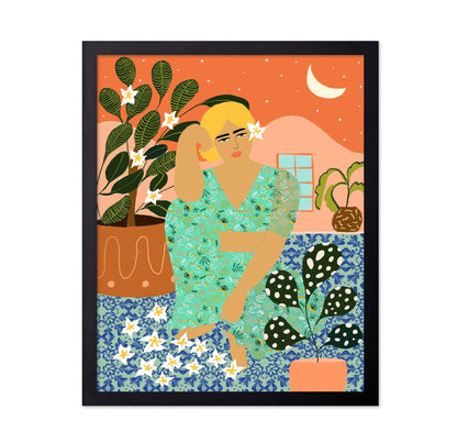 Tropical Patio Woman