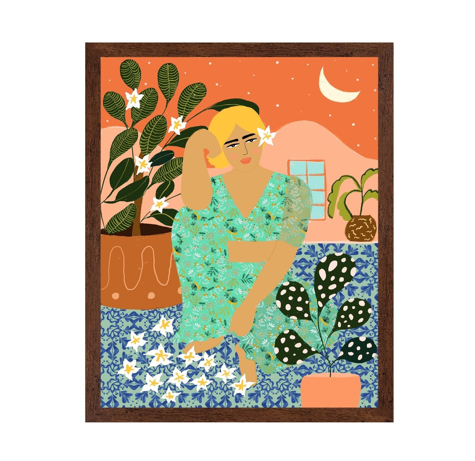 Tropical Patio Woman
