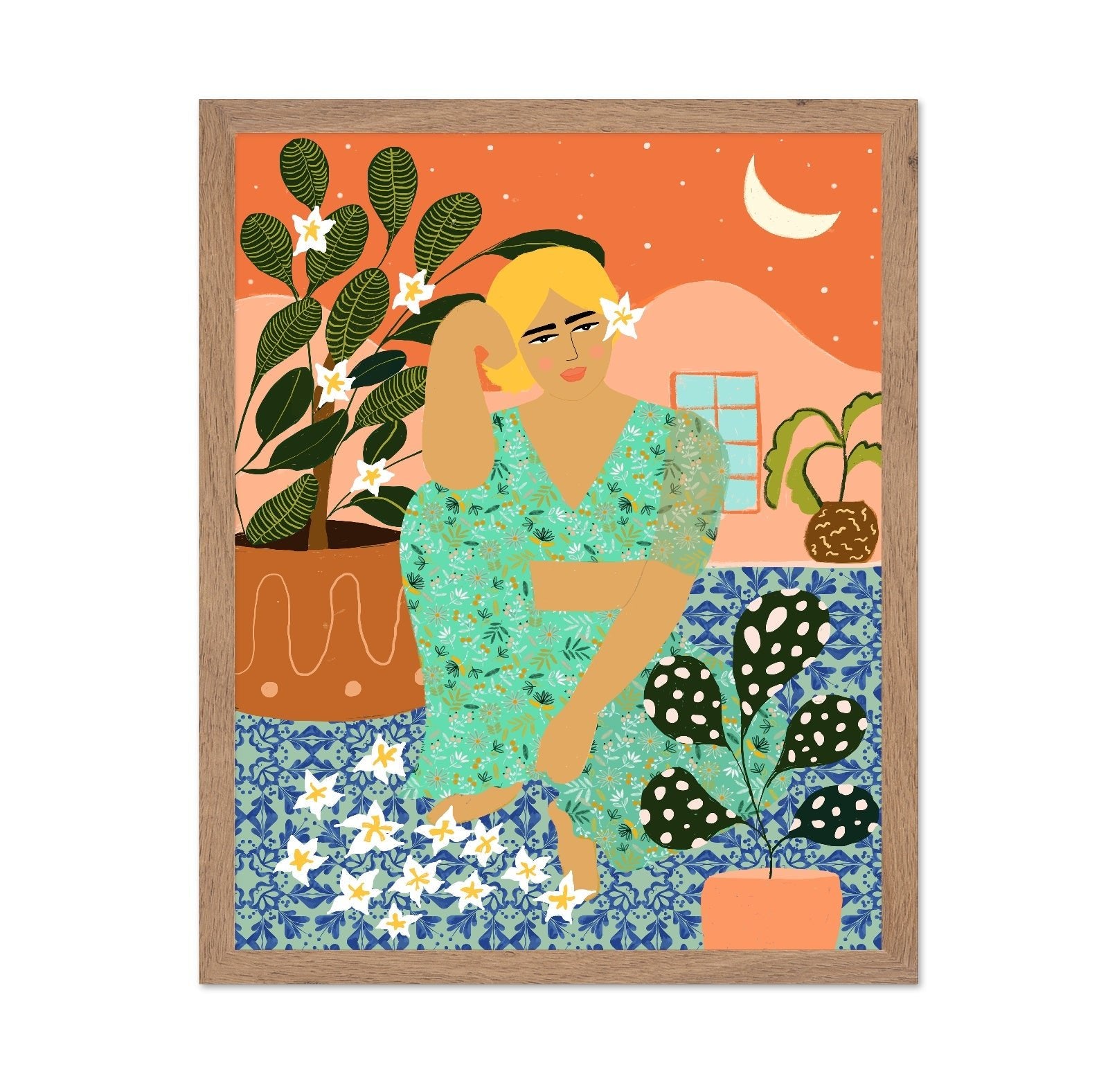 Tropical Patio Woman