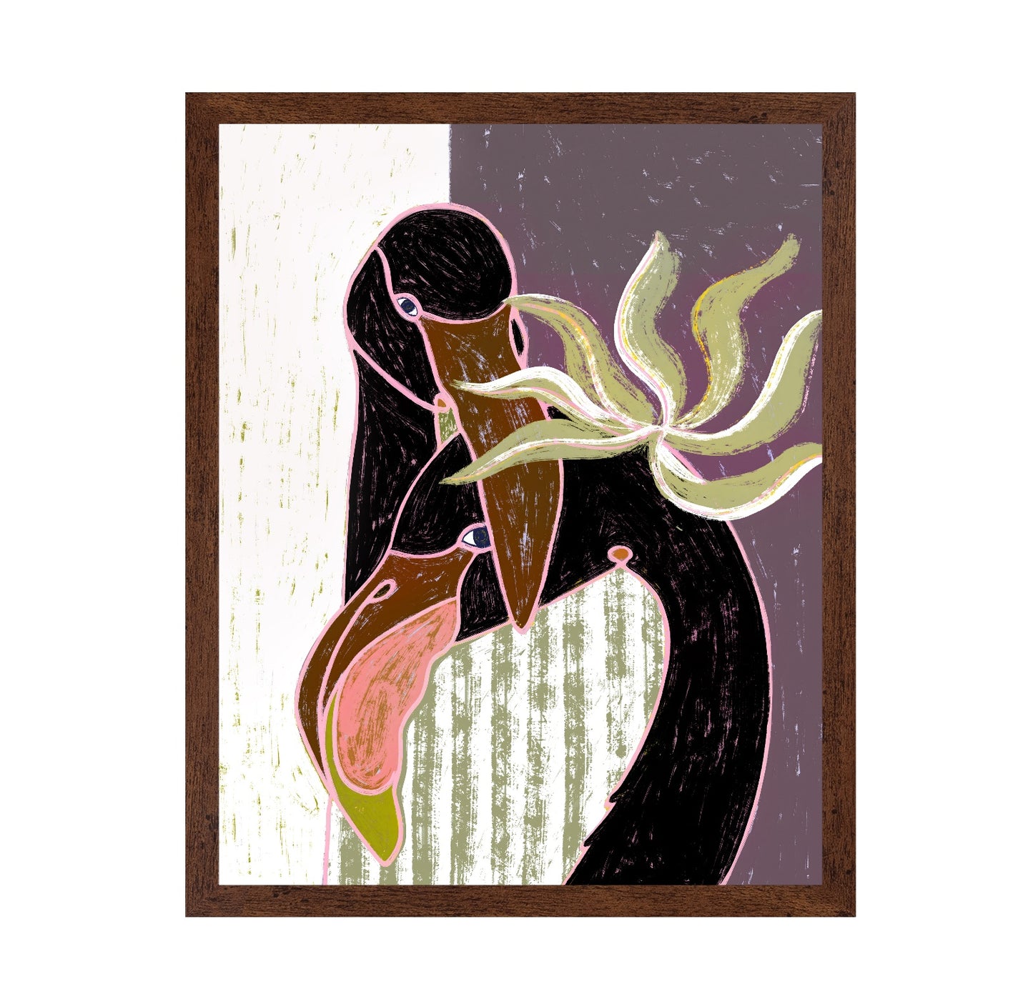 Abstract Bird Duo No2