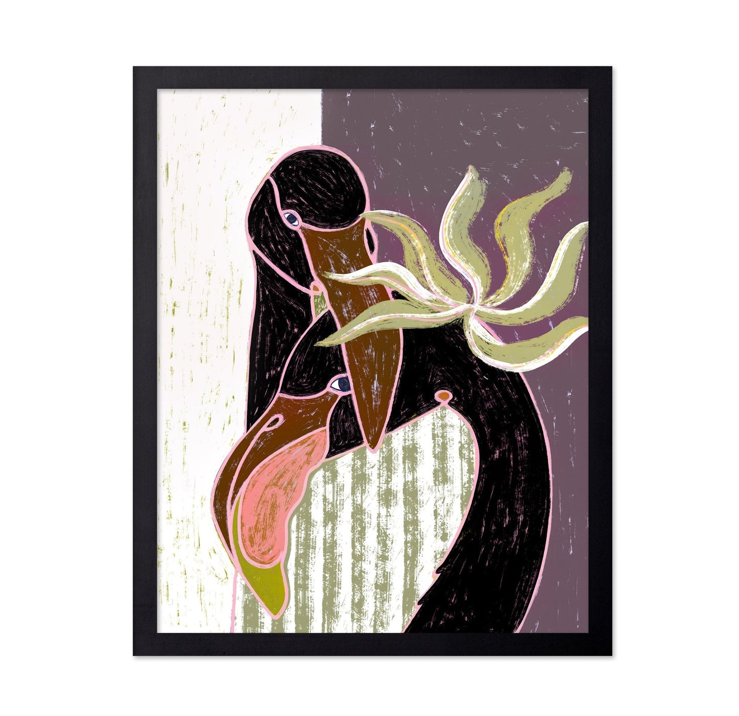 Abstract Bird Duo No2