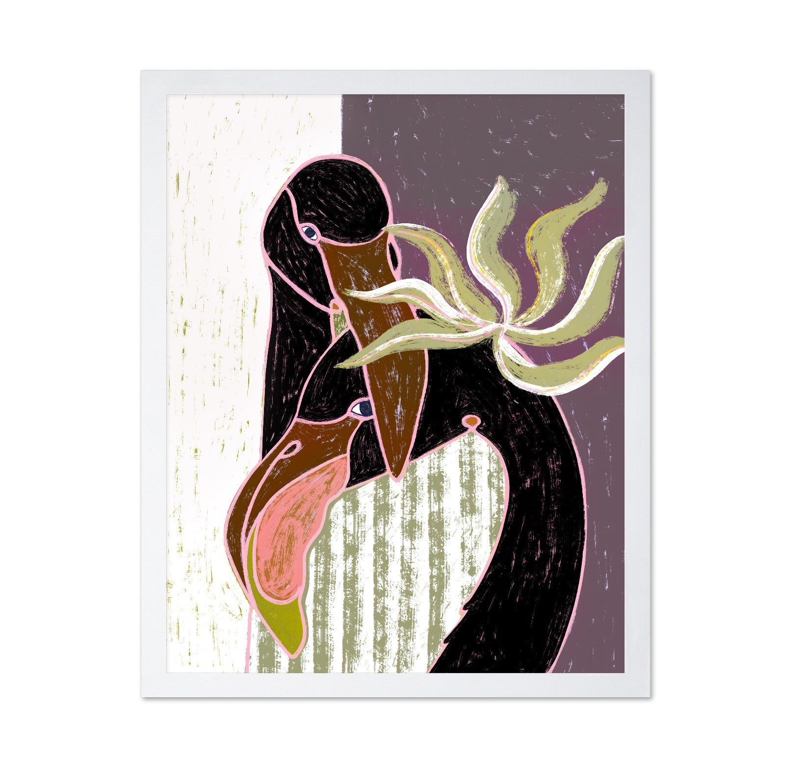 Abstract Bird Duo No2