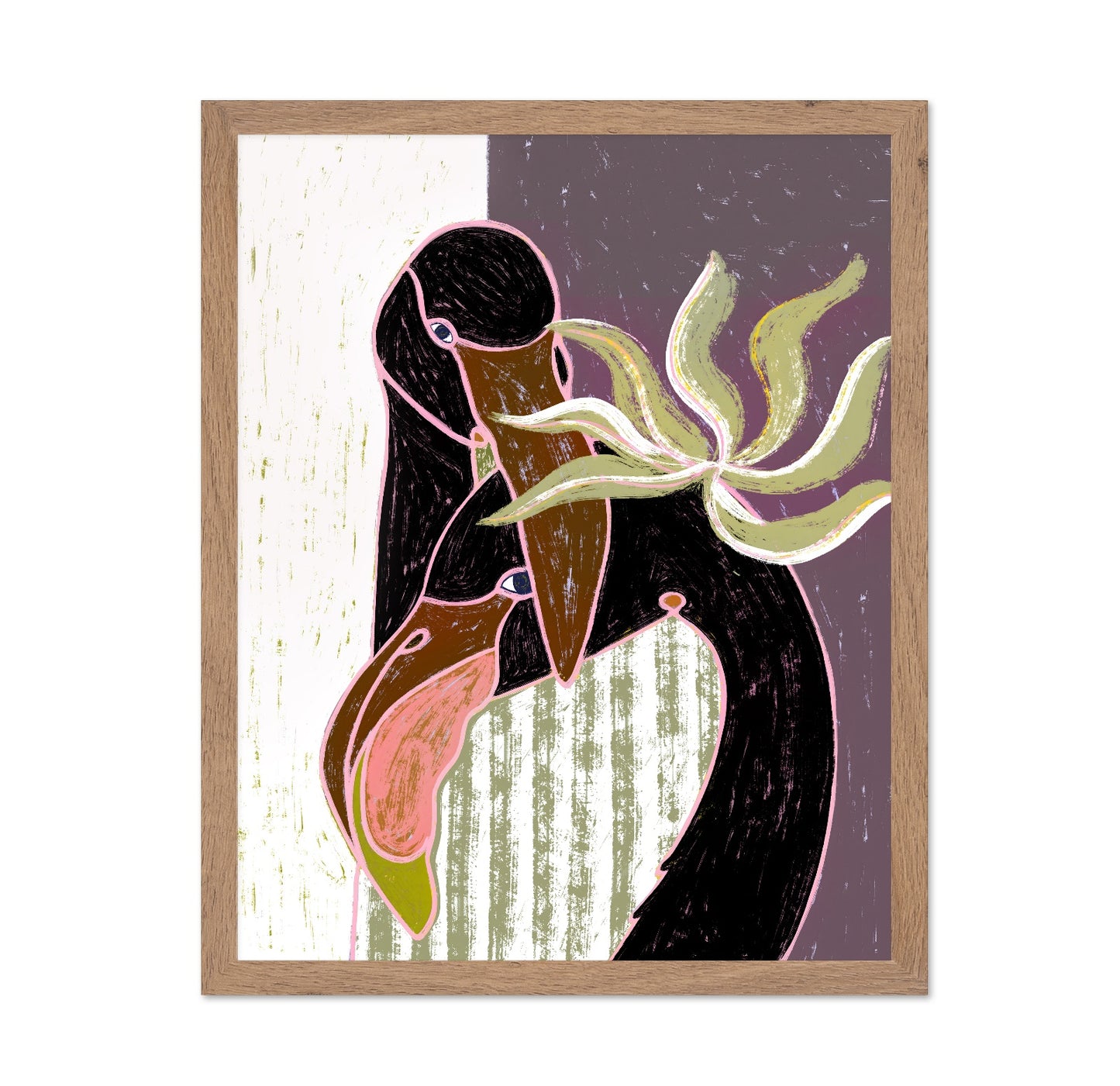 Abstract Bird Duo No2