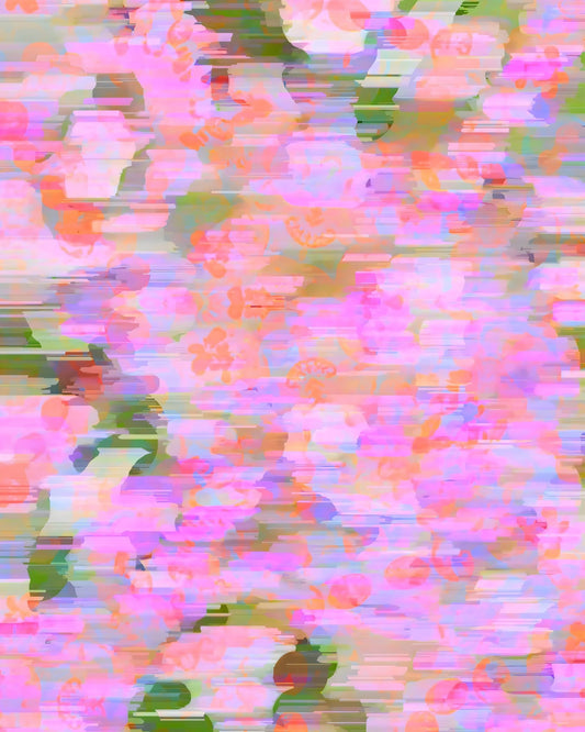 Glitch Floral Blur