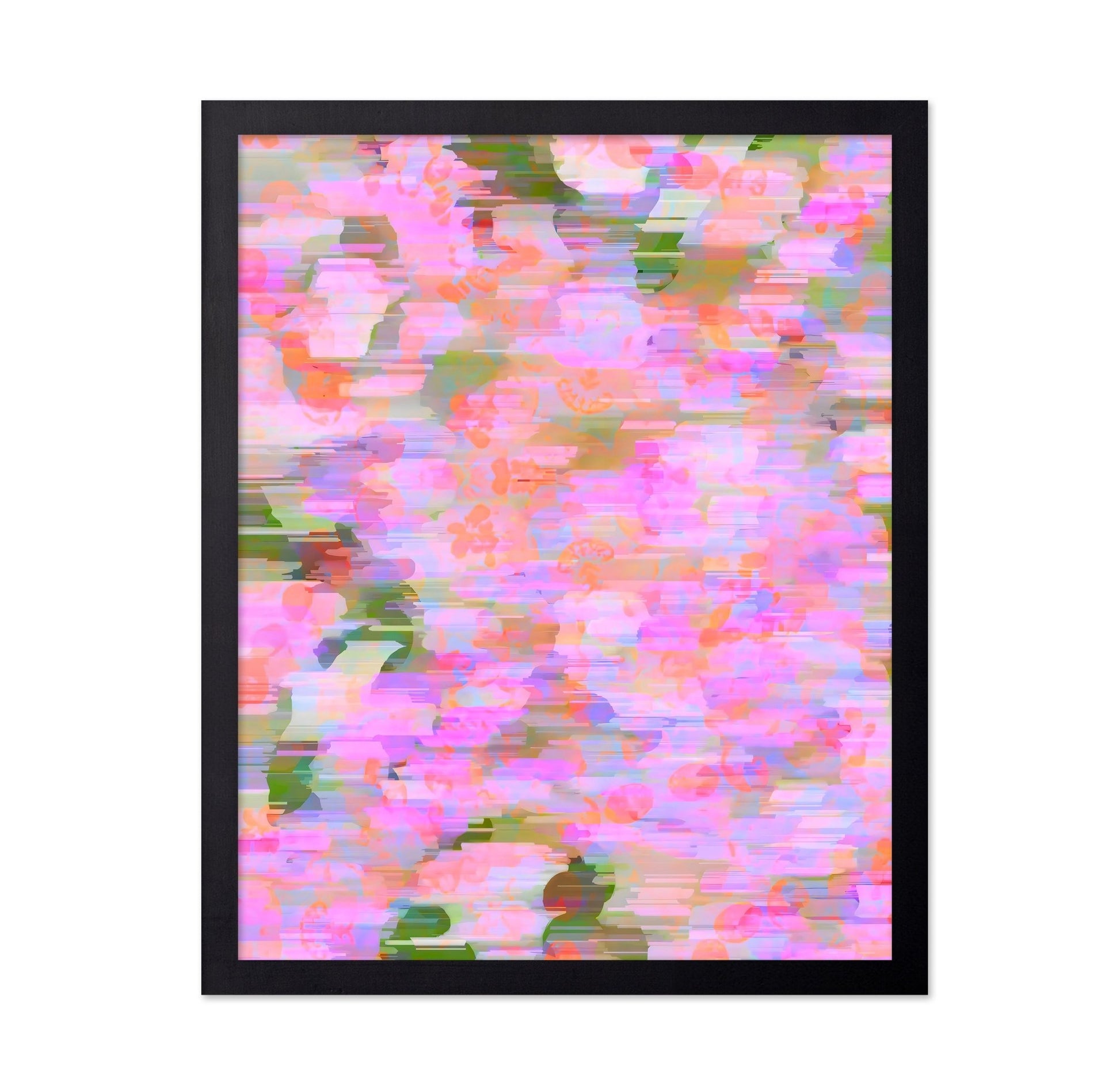 Glitch Floral Blur