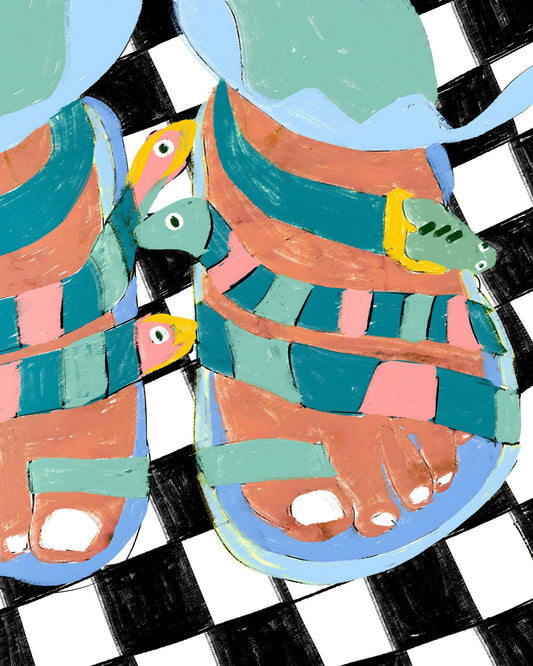 Colorful Sandal Pattern