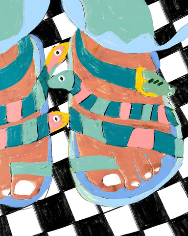 Colorful Sandal Pattern