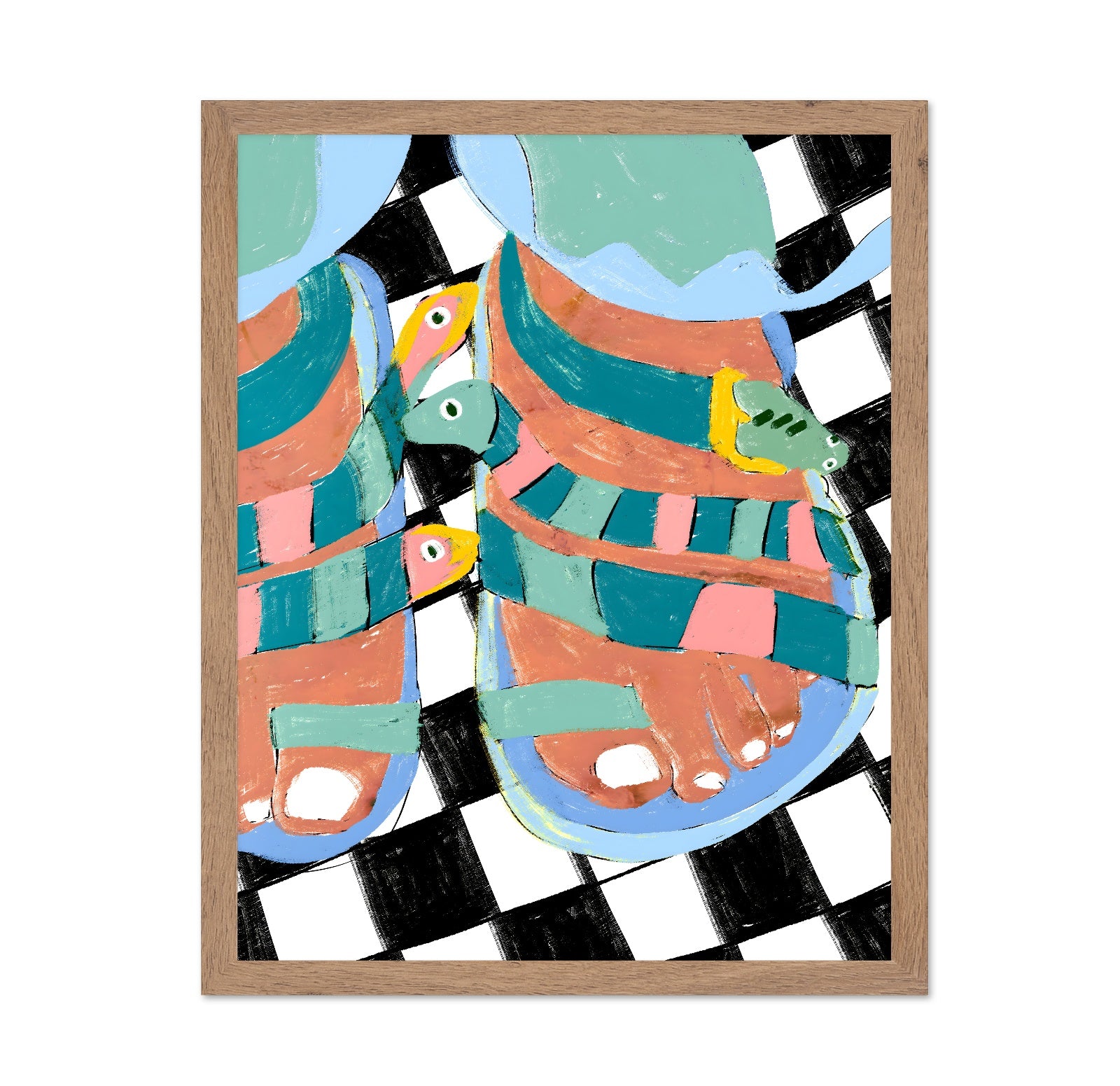 Colorful Sandal Pattern