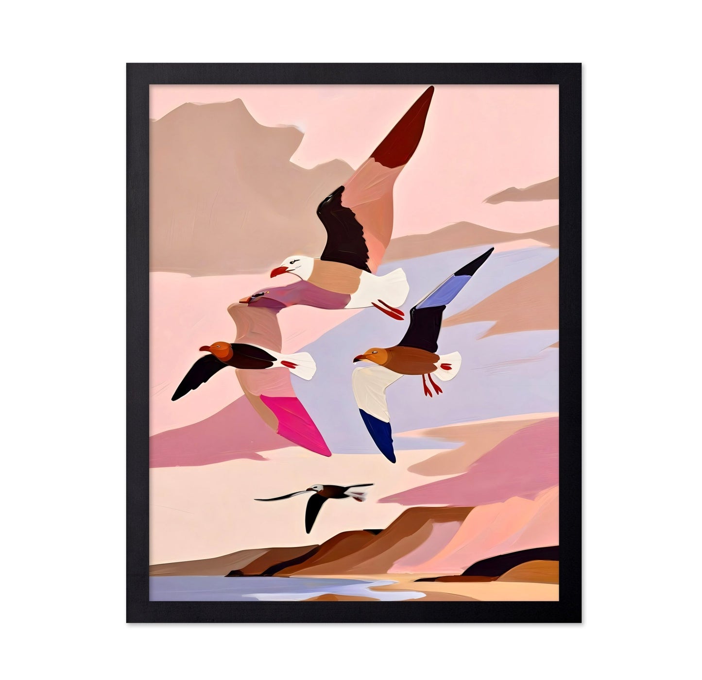 Coastal Birds Flight