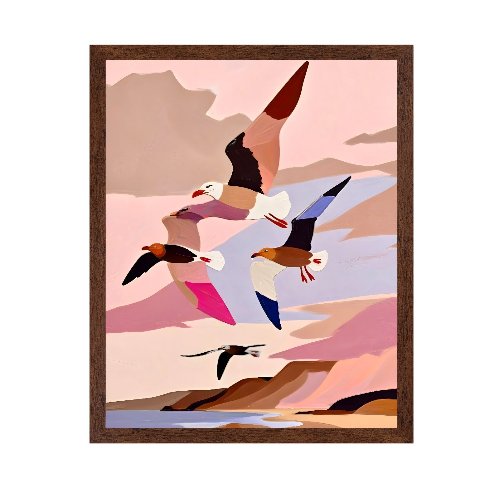 Coastal Birds Flight