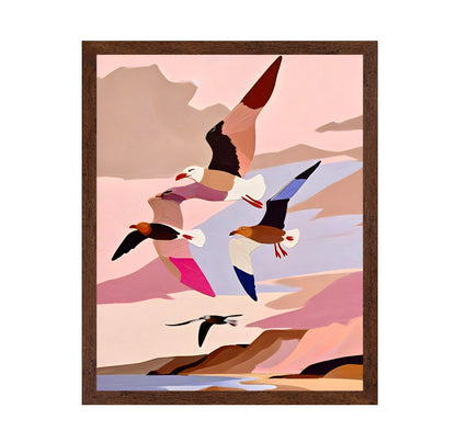 Coastal Birds Flight
