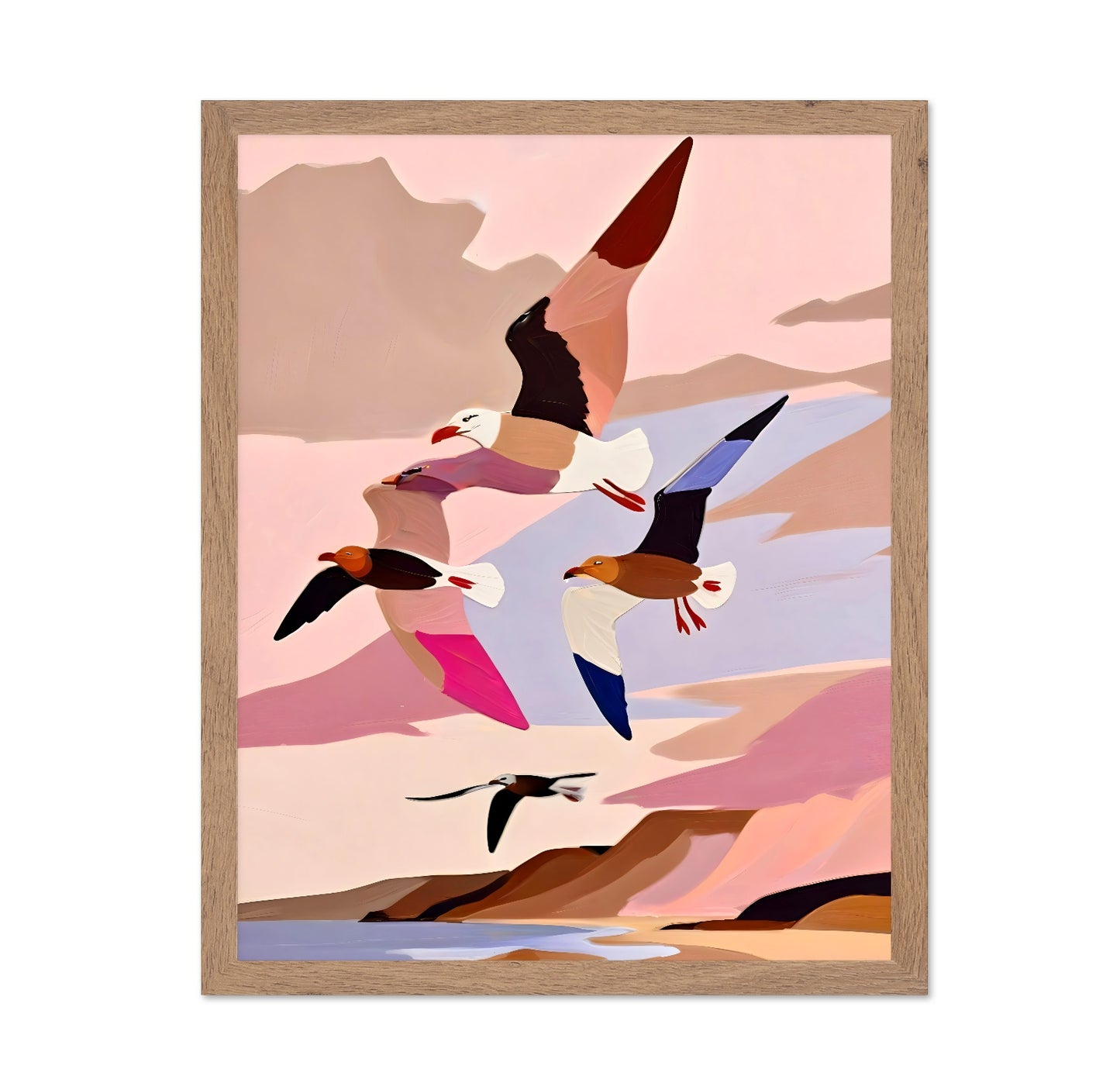 Coastal Birds Flight