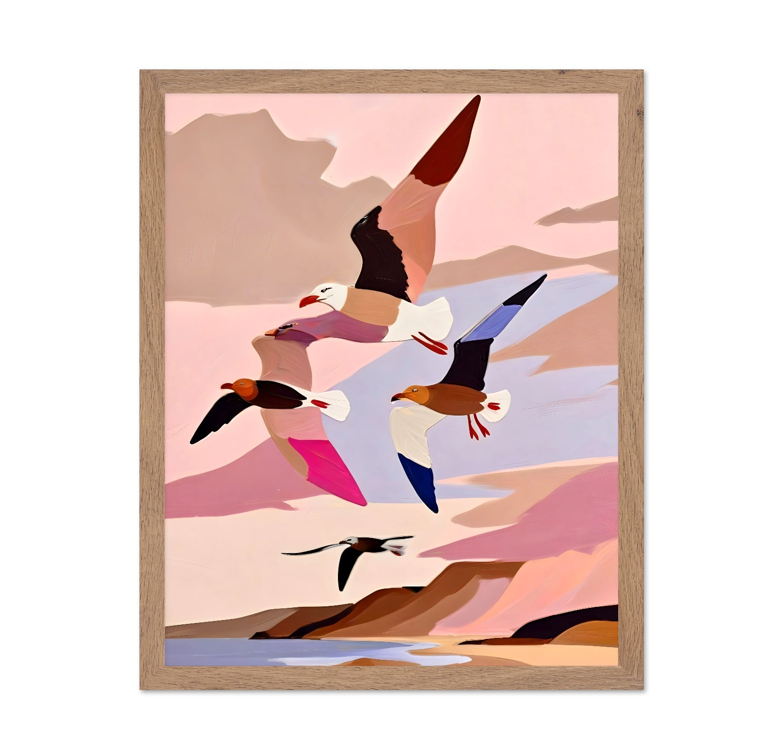 Coastal Birds Flight