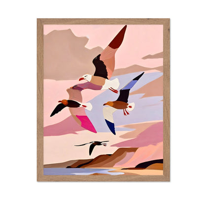 Coastal Birds Flight