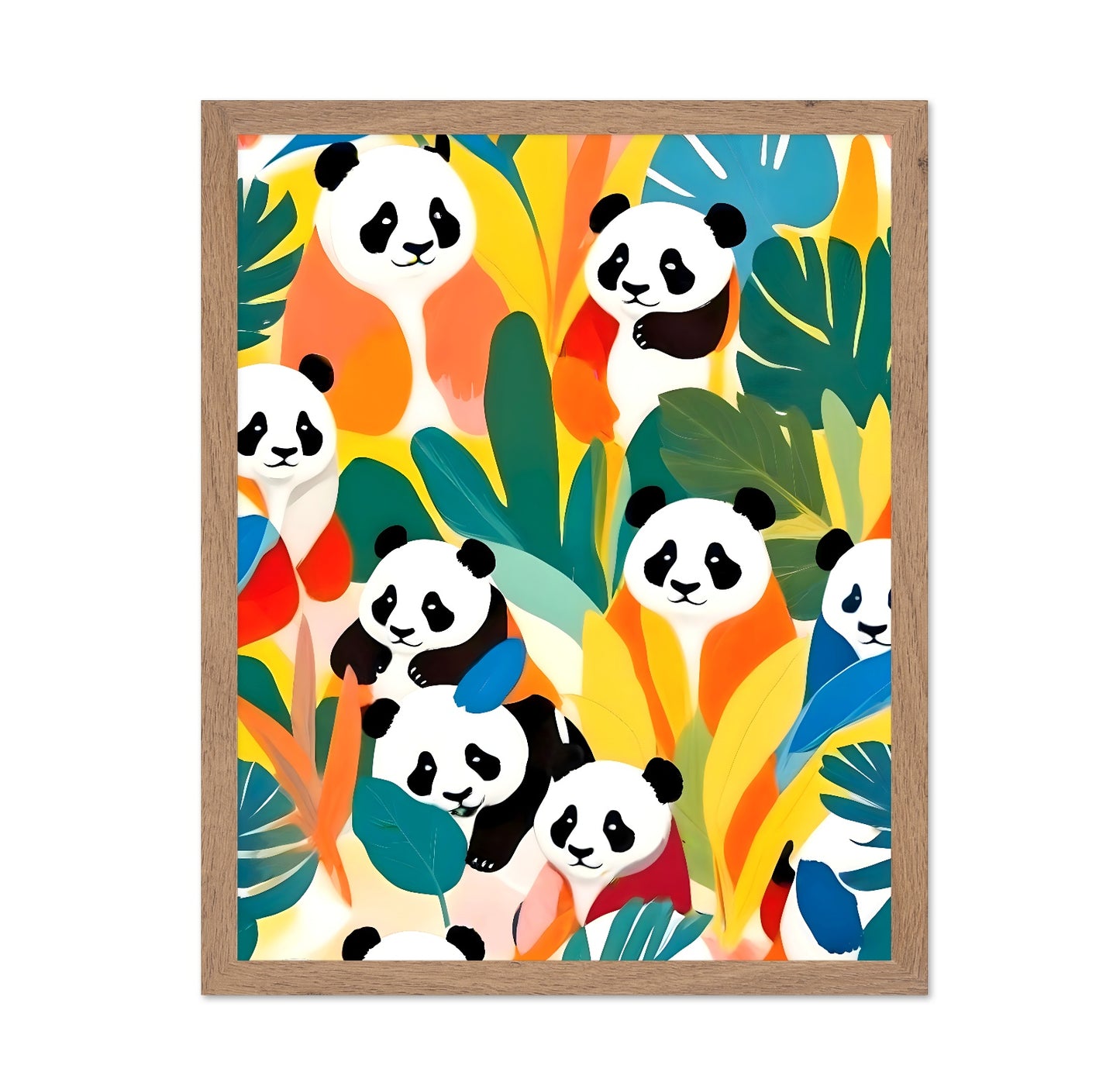 Colorful Panda Pattern