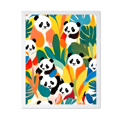 Colorful Panda Pattern