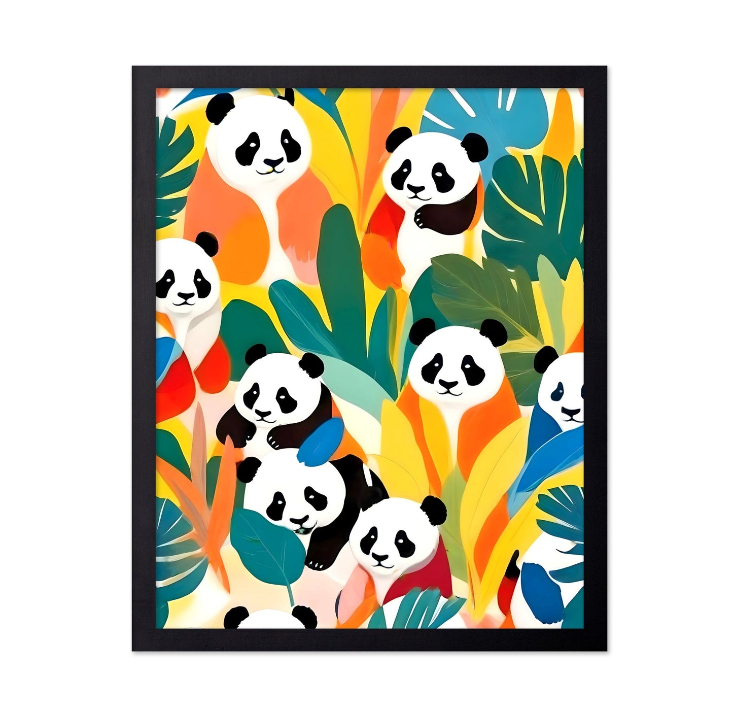 Colorful Panda Pattern