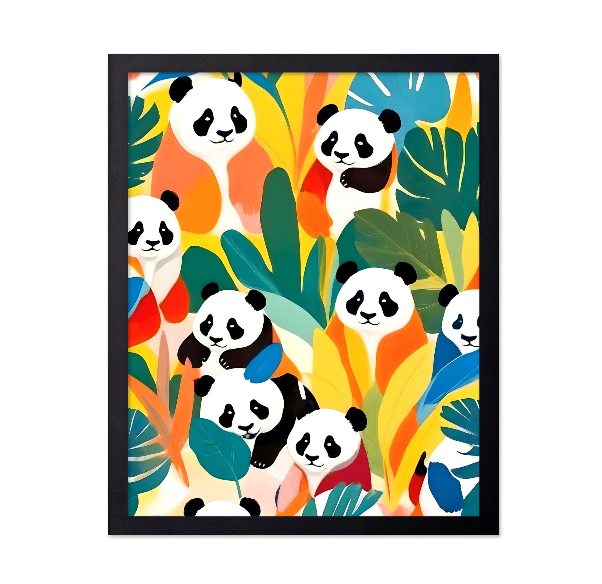 Colorful Panda Pattern