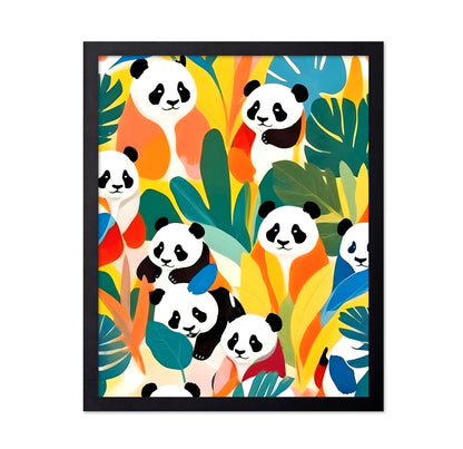 Colorful Panda Pattern