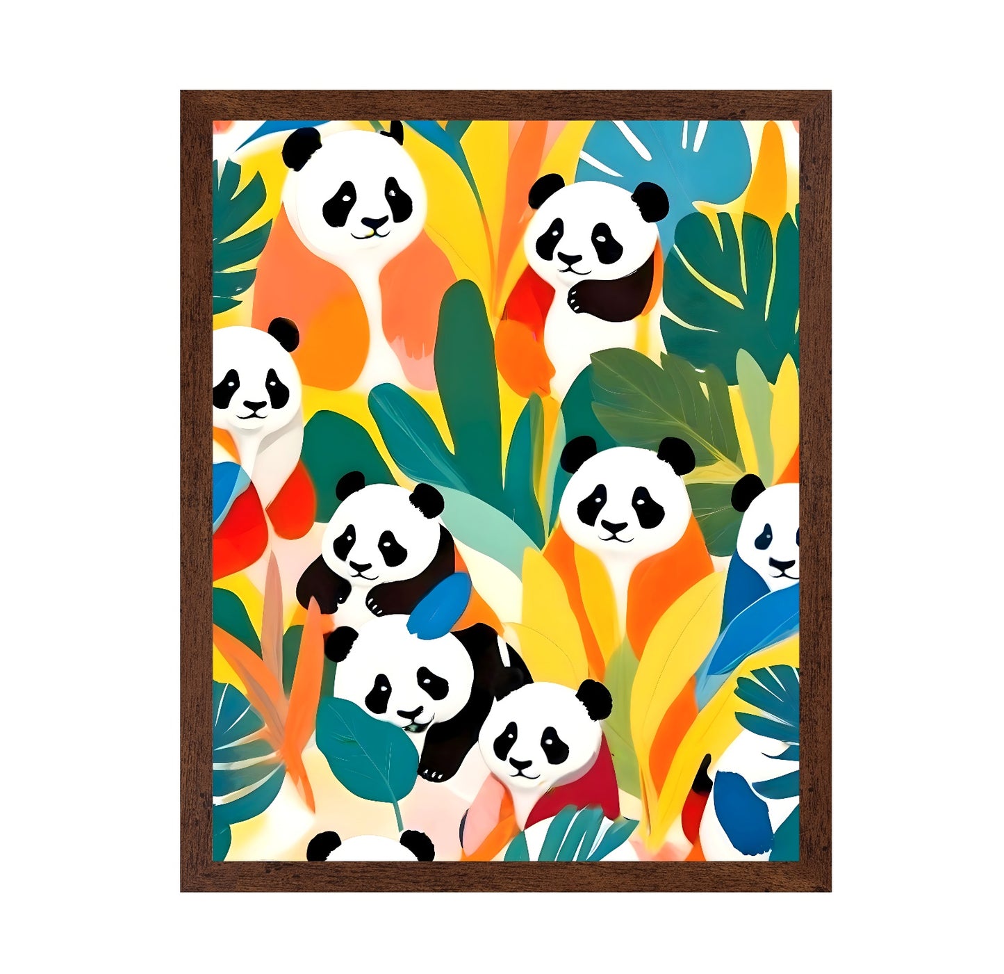 Colorful Panda Pattern