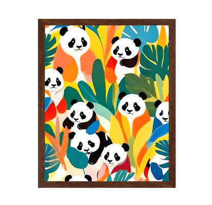 Colorful Panda Pattern