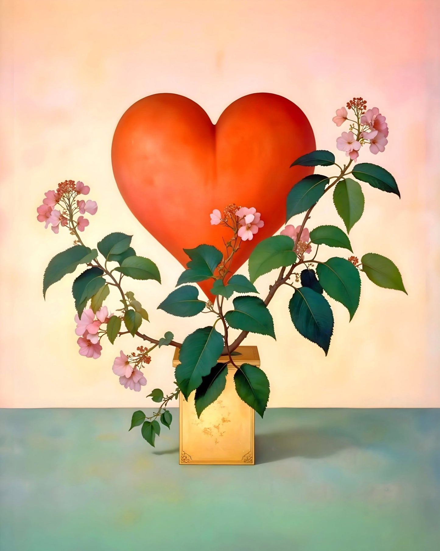 Heart Bloom Arrangement
