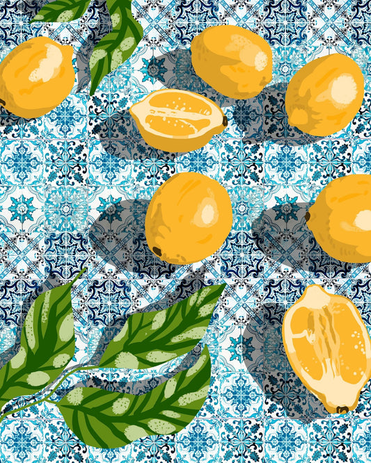 Lemon Tile Pattern