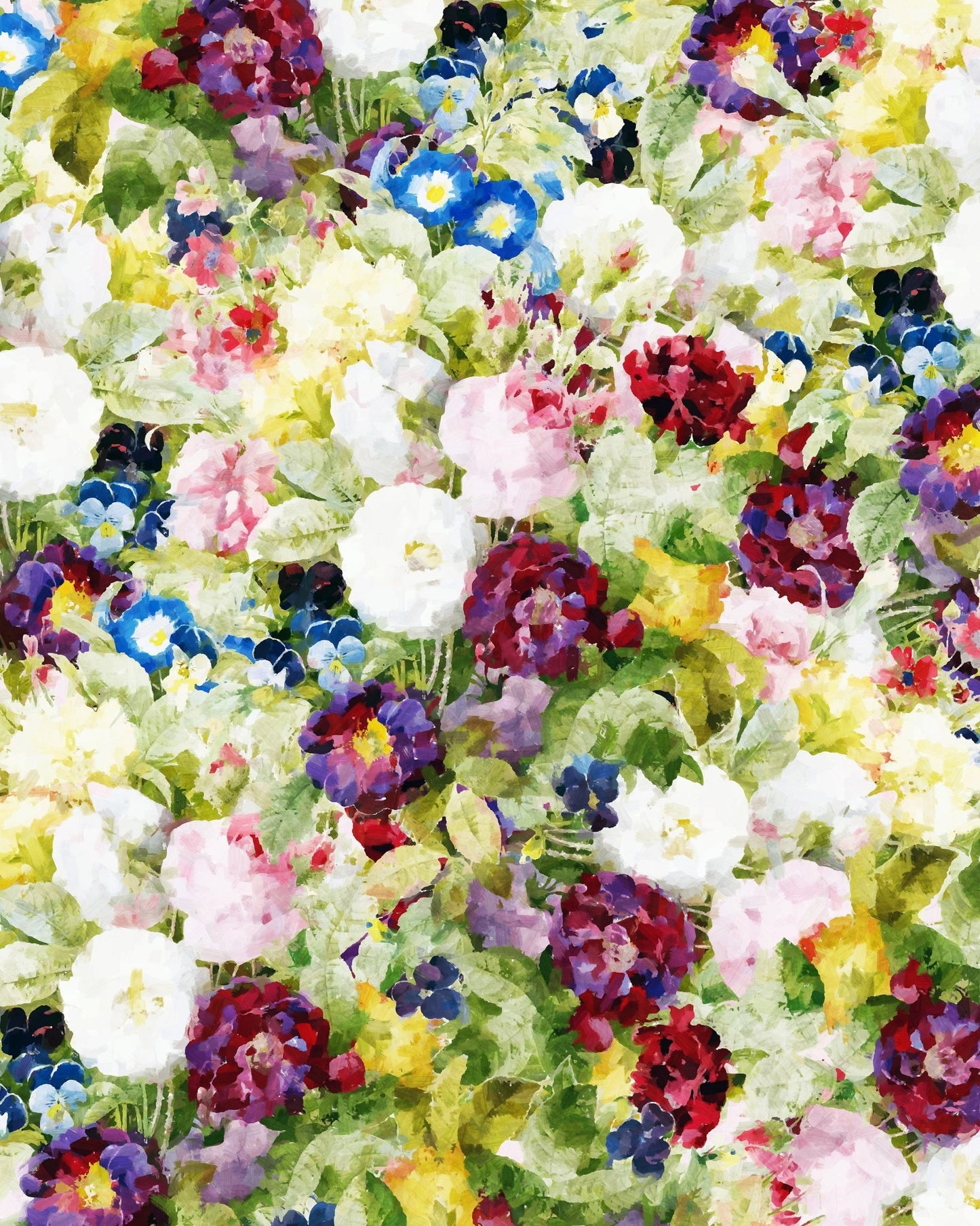 Vibrant Floral Garden No3