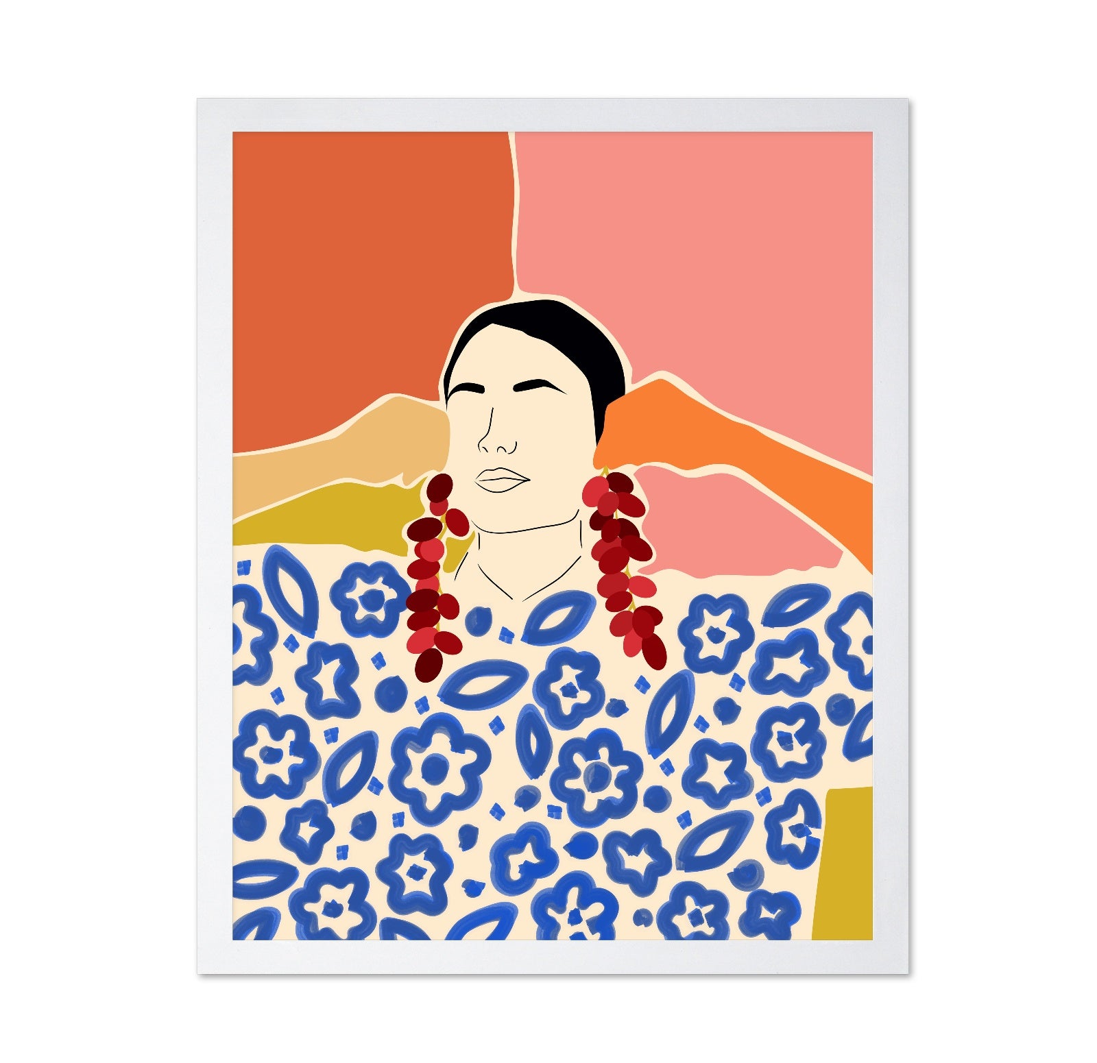 Floral Pattern Woman