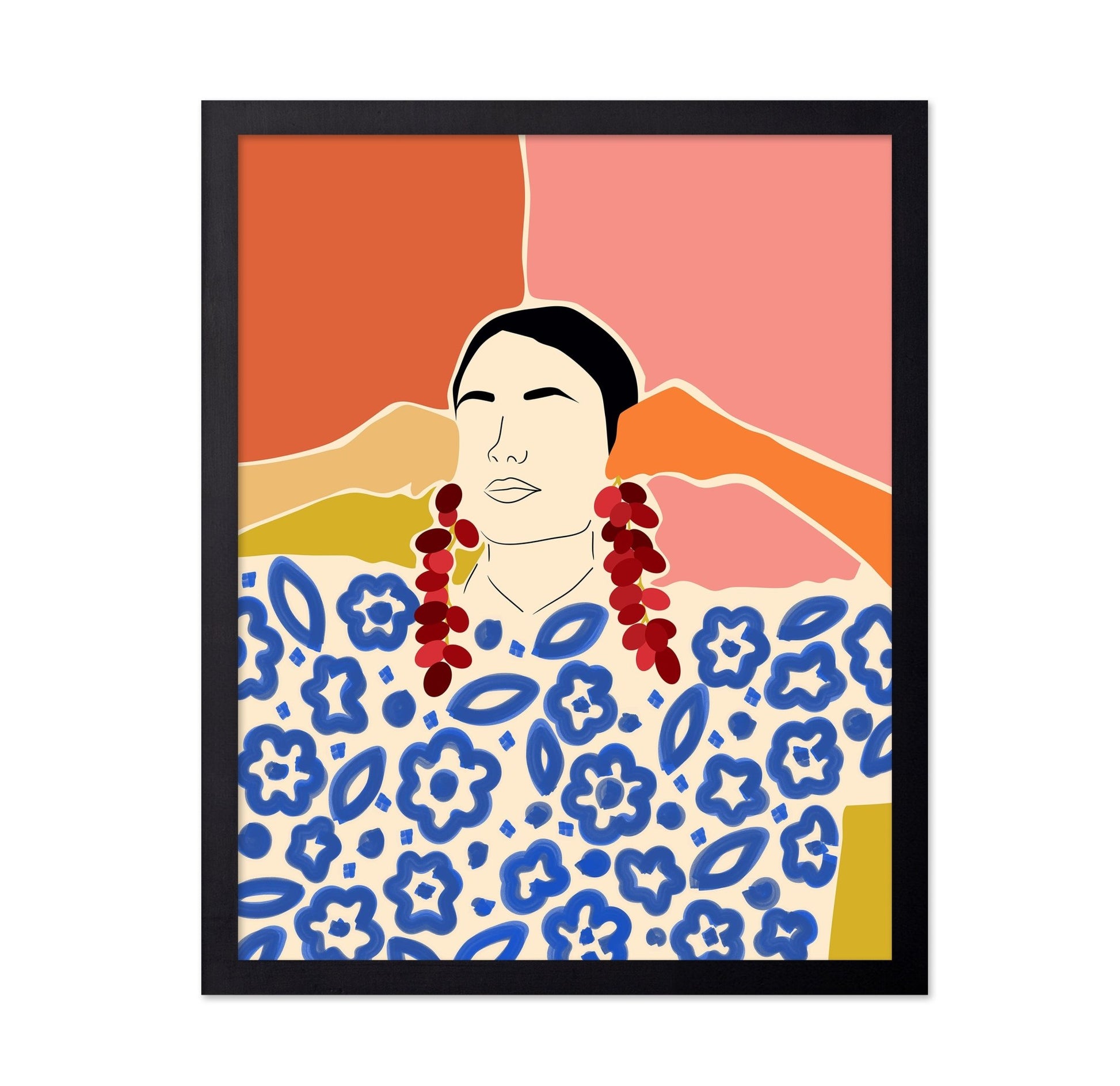 Floral Pattern Woman