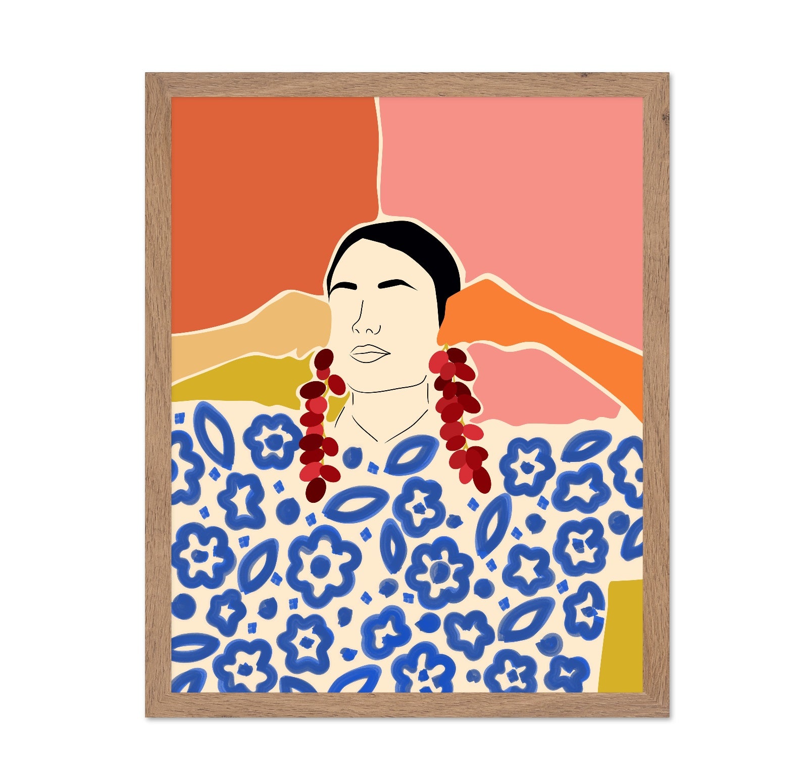 Floral Pattern Woman