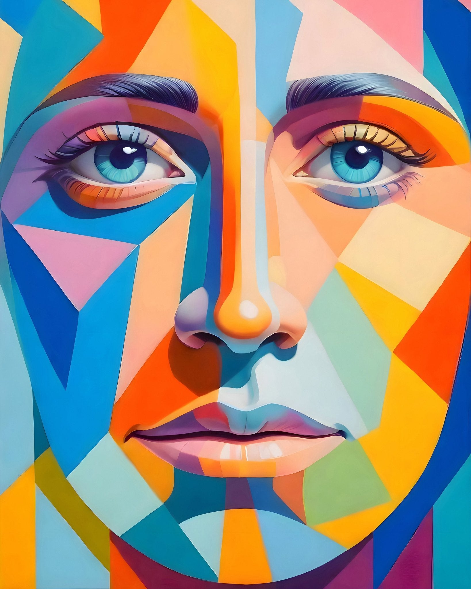 Color Geometry Face