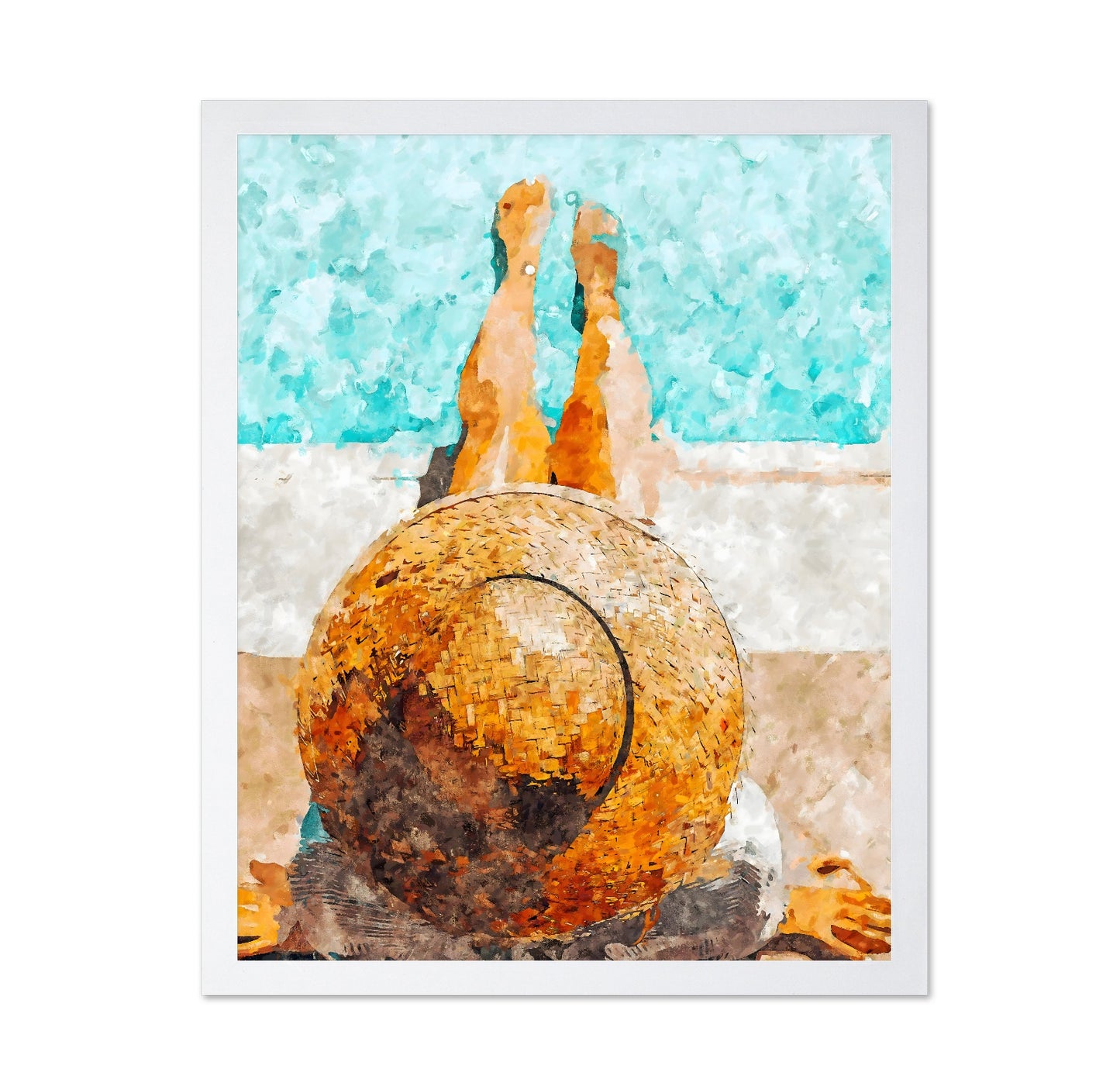 Beach Sunhat Relaxation