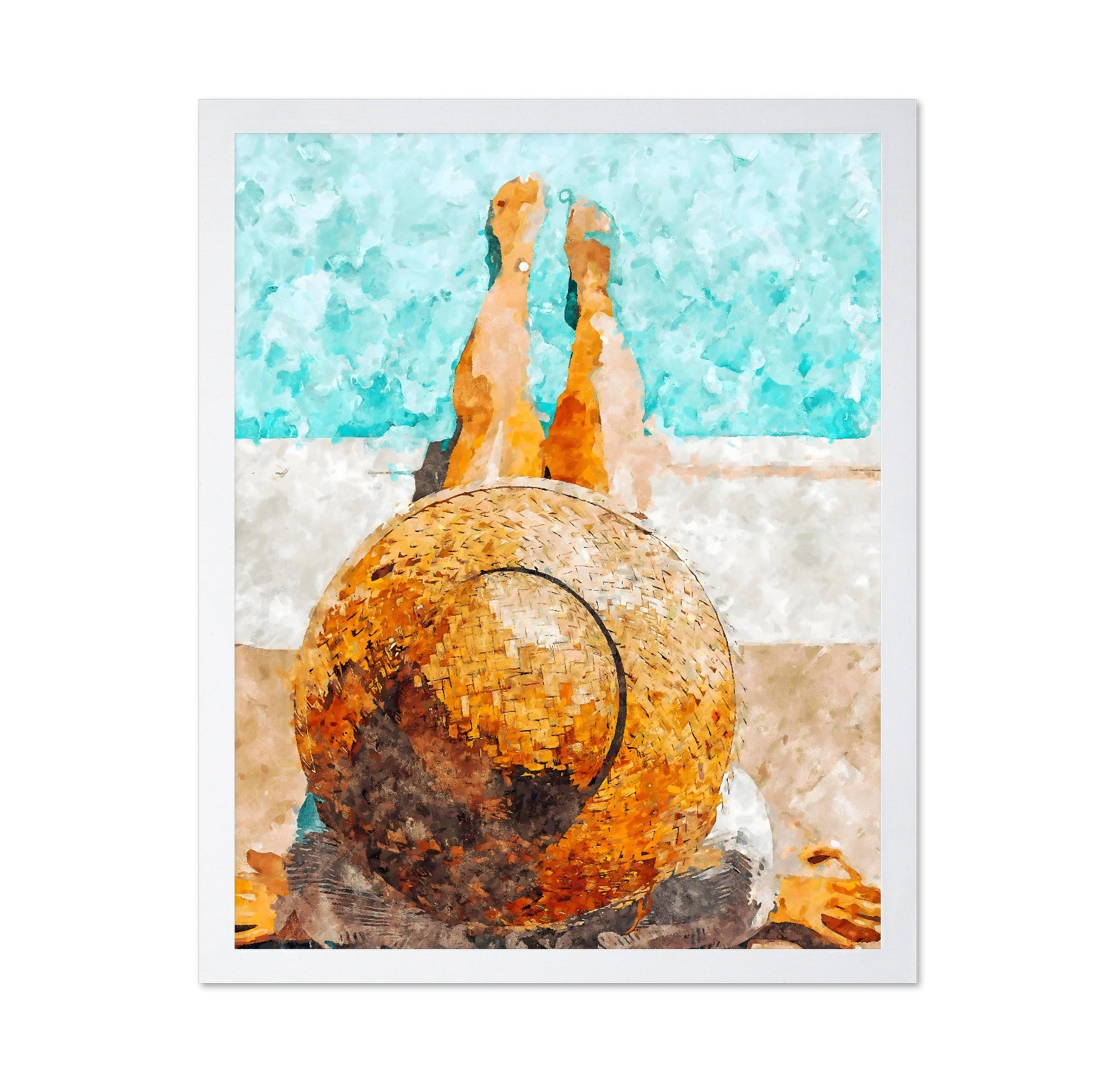 Beach Sunhat Relaxation