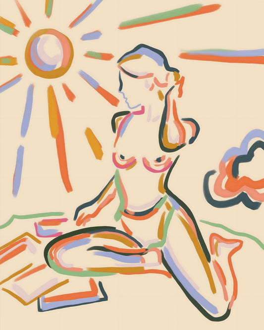 Sunlit Figure Sketch
